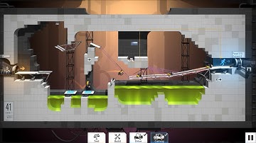 Bridge Constructor Portal   level 41 low budget solution