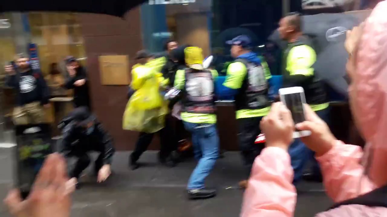 Fight Breaks Out After Antifa Confront Trump Supporters In NYC