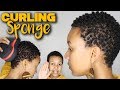 Different Curl Sponge Methods on 4a 4b TWA Natural Hair