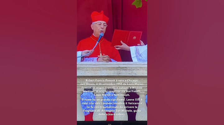 Robert Francis Prevost è il nuovo Papa, Leone XIV.