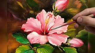 HIBISCUS / PAINTING STEP BY STEP / EXOTIC FLOWERS / PAINTING TECHNIQUES TO LEARN AND RELAX