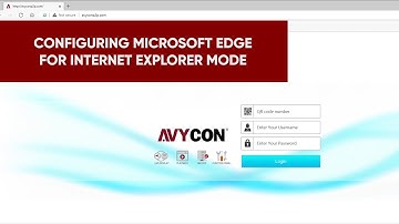 Configuring Microsoft Edge for Internet Explorer Mode