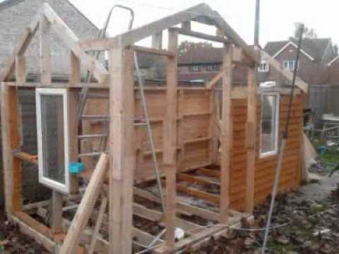 shed made out of pallets in full part 3 - YouTube