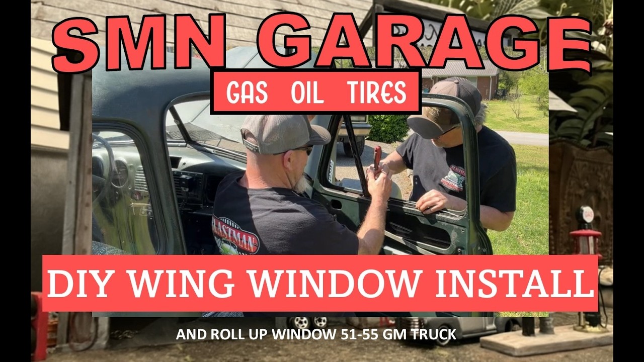 Wheelwright Window DIY CLASSIC TRUCK-51-55 Wing Window & Roll Up Window Install - YouTube