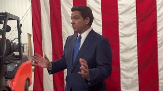 DeSantis questions Trump's comments about migrants "poisoning the blood of the country"