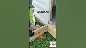 DIY shed ramp Installation Hanging Sampson Strong Tie Hangers