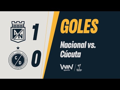 ¡Gran jugada de Hinestroza, que asiste a Zapata y Nacional ya le gana 1 a 0 a Cúcuta Deportivo!