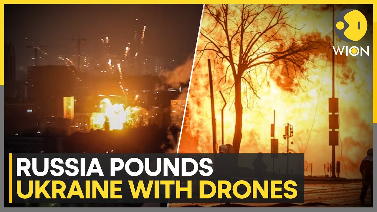 Ukraine War Escalates as Russia Pounds Cities with Drones