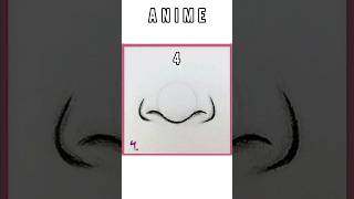How to draw a anime Nose to get better #anime  #tutorial #drawing