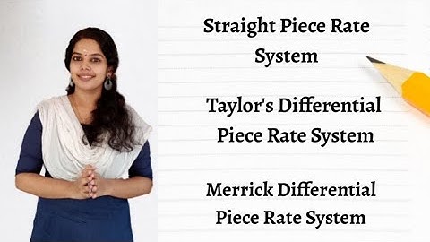 #learnerslive Straight Piece Rate System | Differential Piece Rate System | Taylor | Merrick