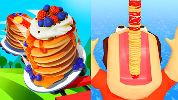 Pancake Run | All Level Gameplay Walkthrough Android.iOS New Update - 2024 Part 1