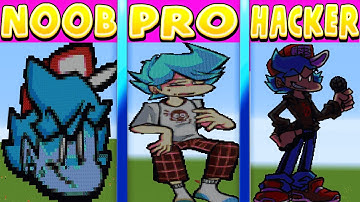 Minecraft Pixel Battle NOOB vs PRO vs HACKER FNF Big Brother