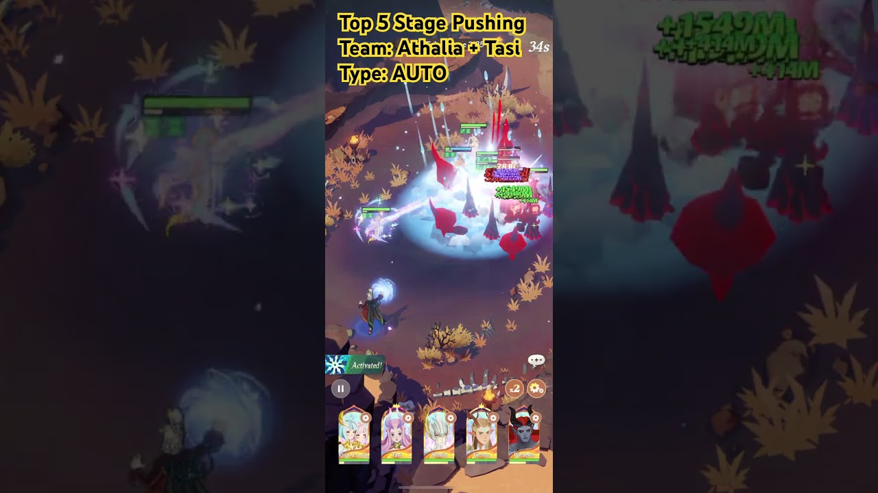 Top 5 stage pushing team: Athalia + Tasi team (Auto) - Let’s Play AFK Journey