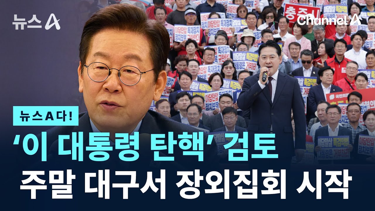 '이 대통령 탄핵' 검토 주말 대구서 장외집회 시작 / 채널A / 뉴스A