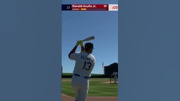 500 foot home run with Acuna jr in field of dreams! #mlbtheshow22 #shorts