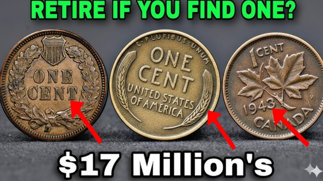 Million Dollar Penny! Rare Indian Head  Wheat Pennies & Canada Cent Sold for Millions Make You Rich?
