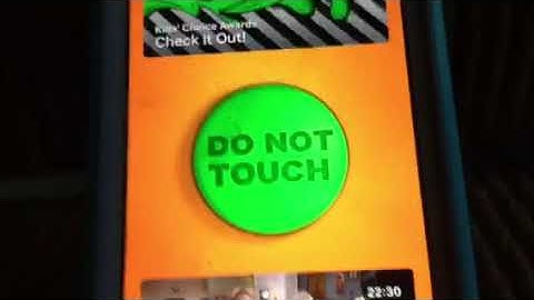 What Happens when you press the "Do Not Touch" button on the Nick app