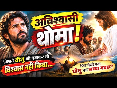 थोमा ने प्रभु यीशु पर विश्वास क्यों नहीं किया? अविश्वासी से विश्वासी बनने की कहानी अद्भुत कहानी ।
