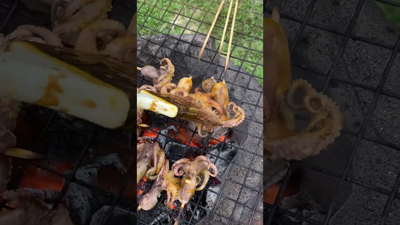 Spider squid 🦑 🦑 🦑 🦑  Roasting 