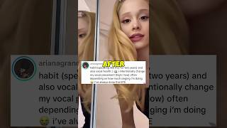 The Real Reason Ariana Grande Changes Her Voice😳#arianagrande