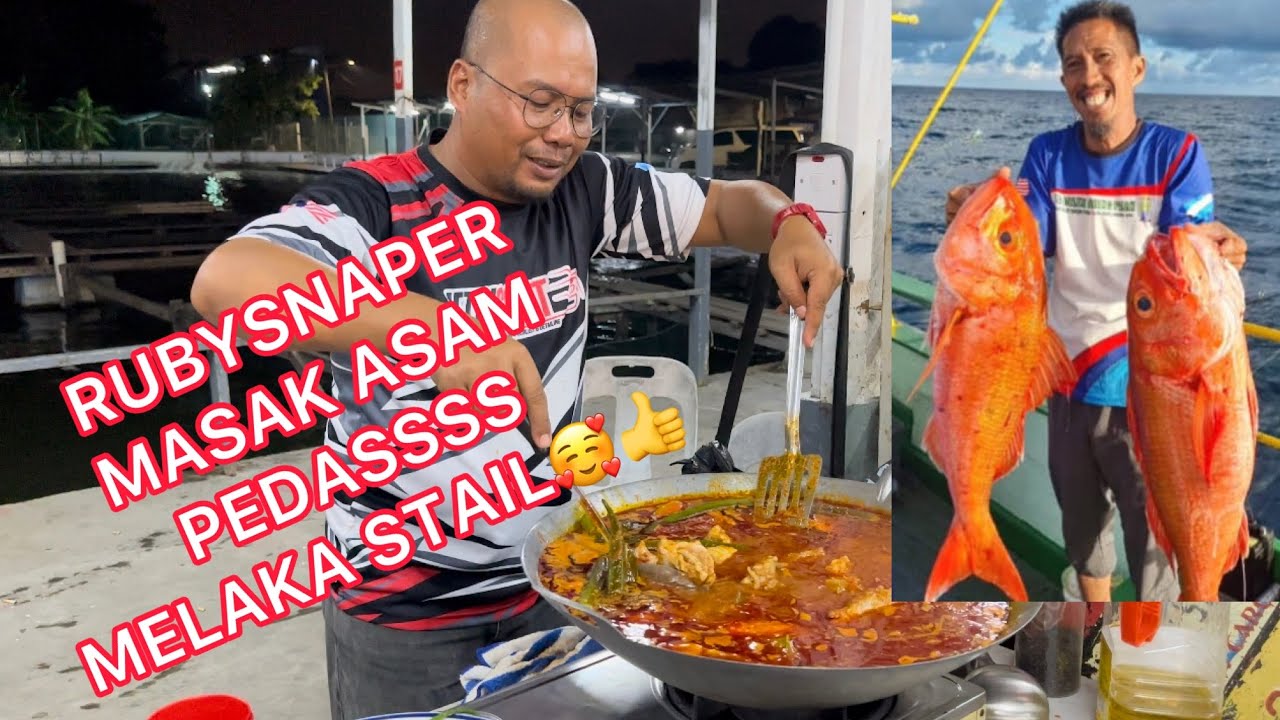 Padok Padok Delek 👉🏻ASAM PEDAS RUBYSNAPER 👉🏻ikan dari lautan ANDAMAN THAILAND🎣🐟#fish #memasak