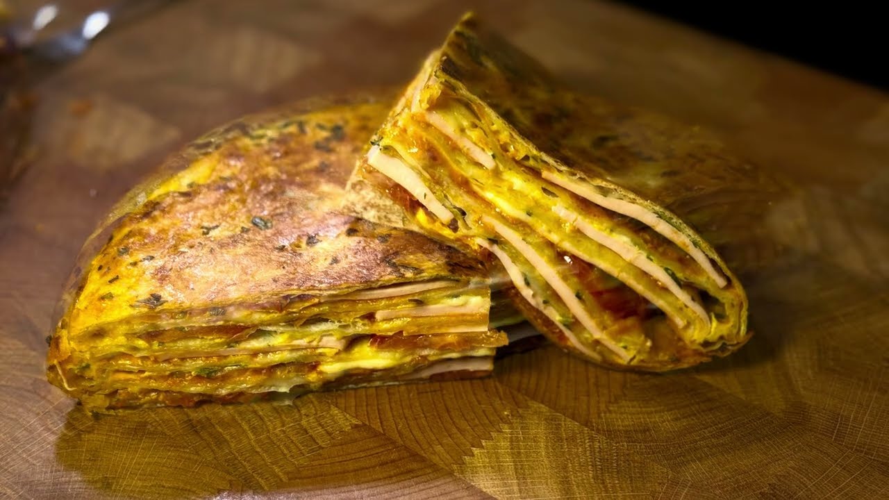 Quick & Easy Lavash Pie: Breakfast in 20 Minutes! Layered Lavash Brunch: Gourmet Made Easy!