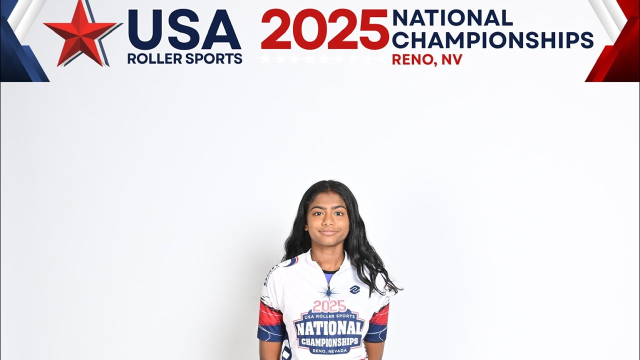 Sadhana Ganesan - 2025 Sophomore Girls National Champion - USARS Indoor Speed Skating 