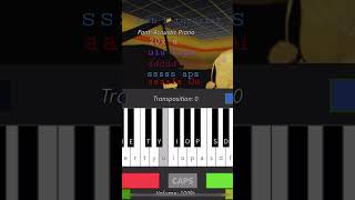 Rush E tutorial game:Digital piano (Roblox) #rushE #piano #music #shorts #tutorial