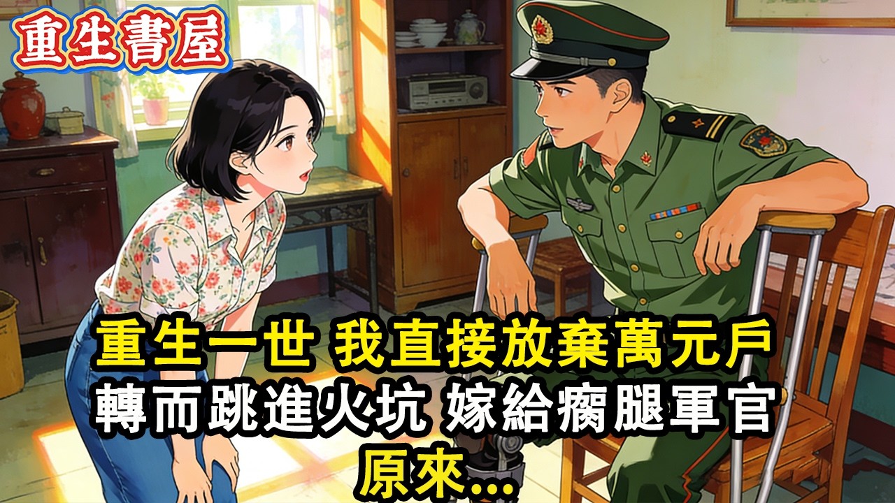 【重生爽文】重生一世我直接放棄萬元戶 轉而跳進火坑 嫁給瘸腿軍官 原來...#小說 #重生 #爽文#動漫#故事#反轉