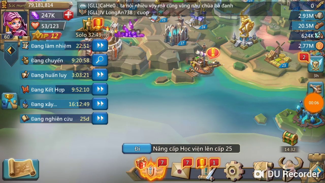 Lords mobile k167 yên tĩnh