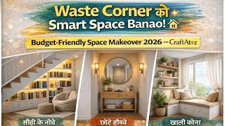Ghar Ke Waste Corners Ko Smart Space Mein Badlo! | Staircase, Hallway &amp; More | CraftAtoz