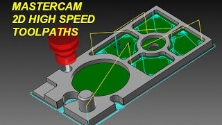 Celebrity MASTERCAM TUTORIAL - 2D HIGH SPEED TOOLPATH- PART3 Profile