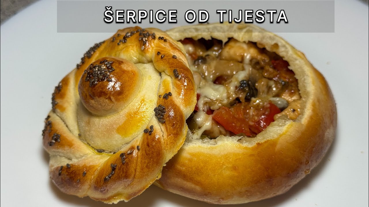 OVAJ RECEPT JE PREKO NOCI POSTAO VIRALAN‼️ TIJESTO U OBLIKU “ŠERPICA” PUNJENO PILETINOM I POVRĆEM 👌🏼