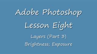 Adobe® Photoshop® - Using the Brightness and Contrast adjustment layer in Photoshop.