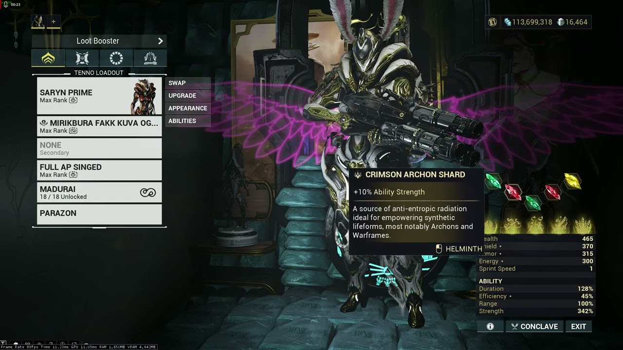 Warframe - Arbitration Meta Farming Saryn Build.