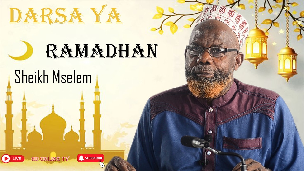 🔴# LIVE DARSA YA RAMADHAN YA 15 // SHEIKH MSELE BIN ALLY