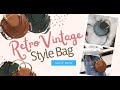 A unique trendy yet elegant retro vintage style round classic shoulder bag