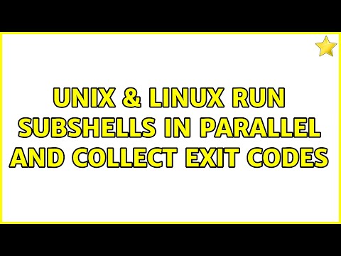 Unix & Linux: Run subshells in parallel and collect exit codes