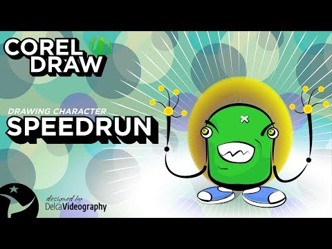🚀 LITTLE MONSTER SPEEDRUN TUTORIAL in COREL DRAW | DelcaVideography