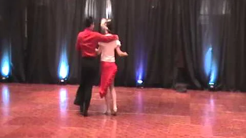 Margaret Stephenson dances a Samba