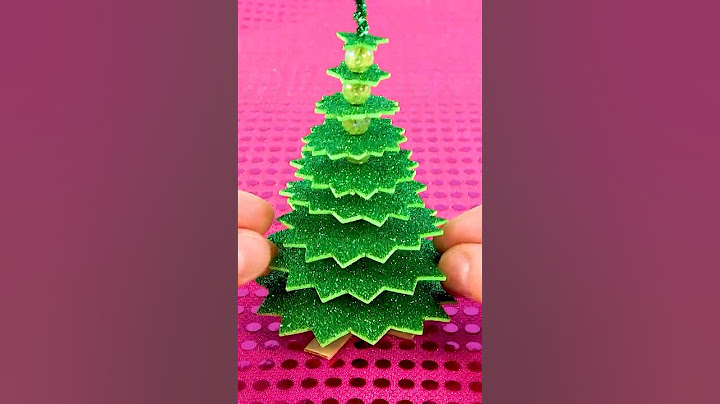 DIY Foam Paper Christmas Tree