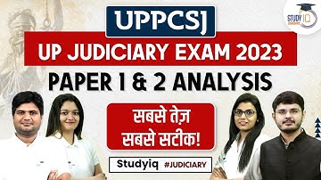 UP Judiciary Exam 2023 Full Paper Analysis | Detailed Answer Key | UPPCSJ 2023 | StudyIQ Judiciary
