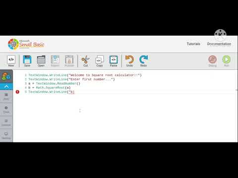 Square root calculator - small basics