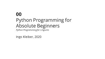 00 - Python Programming for Absolute Beginners