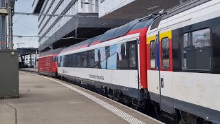 SBB Messzug abfahrt in Zürich HB