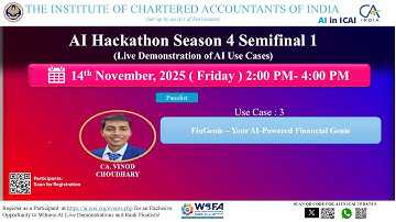AI Hackathon S4 SF1 UC3– FinGenie – Your AI-Powered Financial Genie – CA. Vinod Choudhary