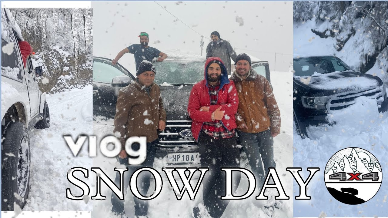 Snow day Vlog.  Endeavour & Gypsy Snow Drive Tikkar to Umbladwar