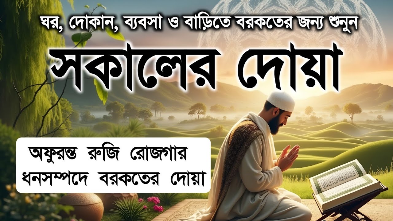 সকালটা শুরু হোক হৃদয় শীতল করা বরকতময় আয়াত দিয়ে। সকালের দোয়া ও জিকির। Morning Dua Full by Alaa Aqel