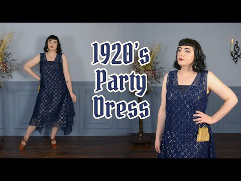 1920s long black dress