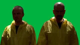 Walter White And Jesse Looking Lab Green Screen